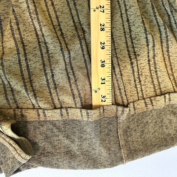 Zara Trafaluc Women's Green Brown Loose Fit Striped Shift Dress Size S - Picture 5 of 6